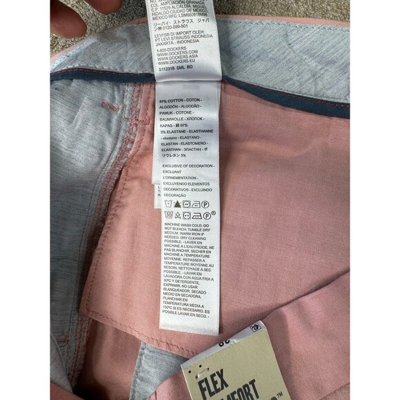 Dockers Supreme Flex Shorts,Men’s,Size 38,Security Zip Pocket - Picture 8 of 13